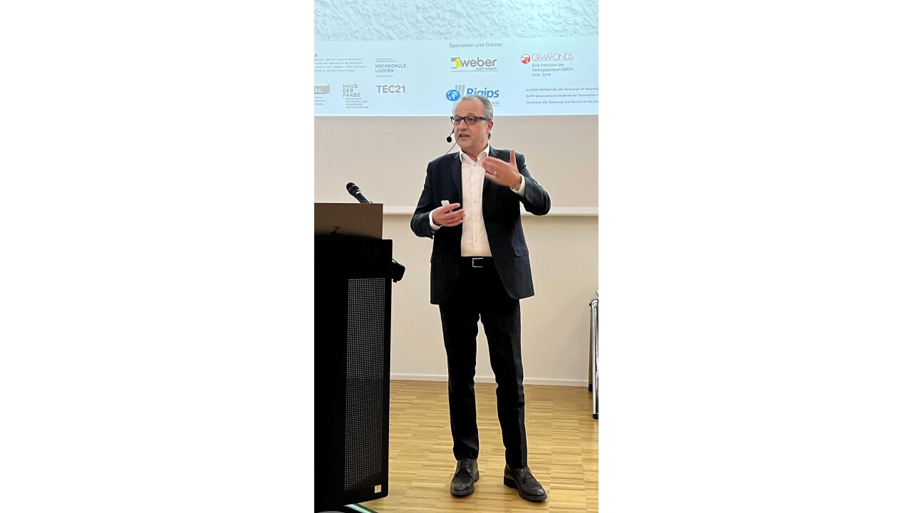 Bernhard Lanzendörfer, CEO Saint Gobain Weber und Preissponsor