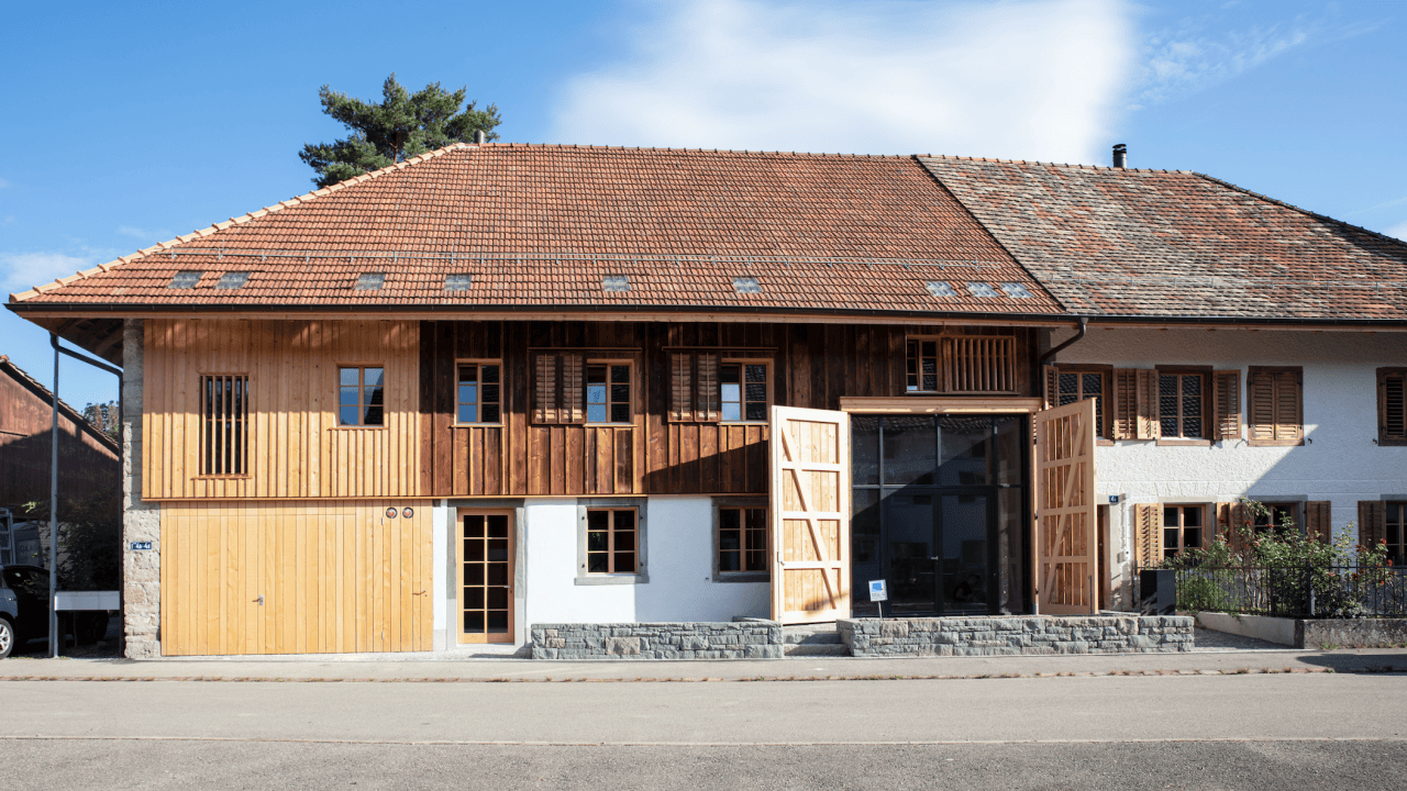 Südansicht Neunutzung Bauernhof (Bild: Lea Waser)