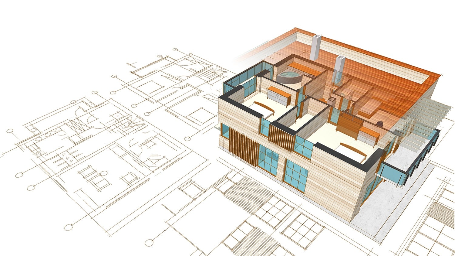 BIM: digitale Planung, Ausführung und Bewirtschaftung mit Hilfe von 3D-Gebäudemodellen.