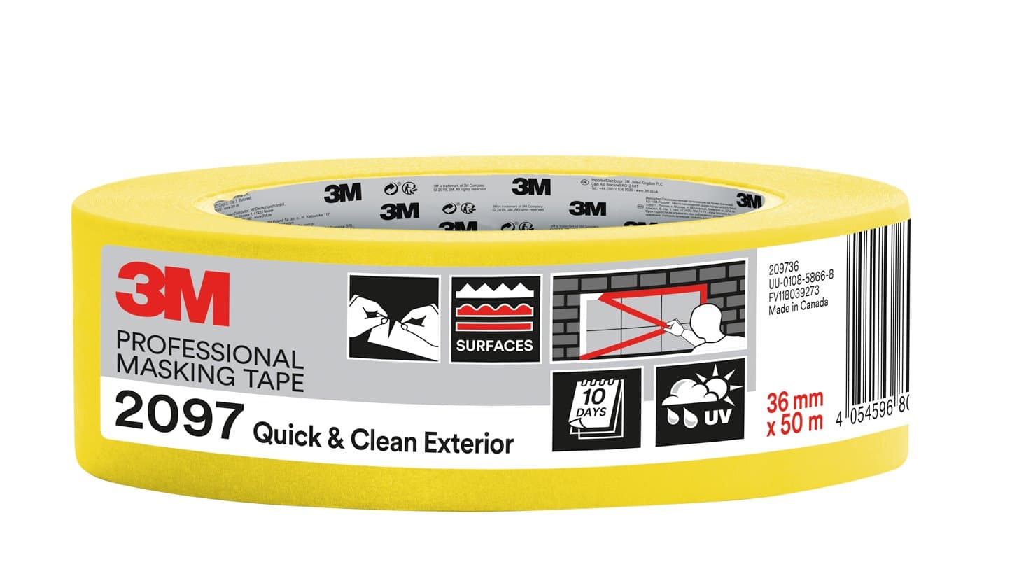 3M™ 2097 Quick&Clean Abdeckband für Aussen