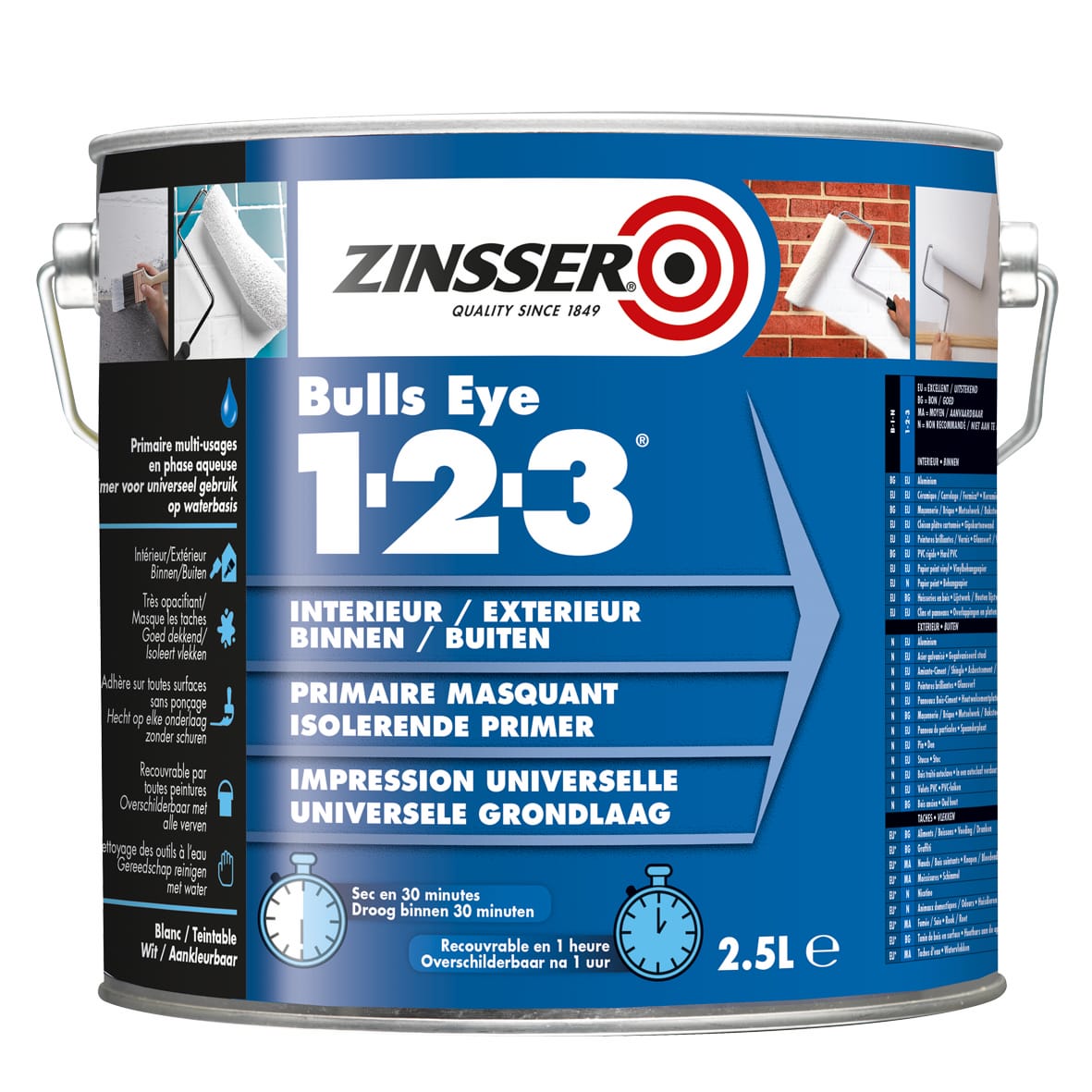 ZINSSER® BULLS EYE 1-2-3: DIE Universalgrundierung